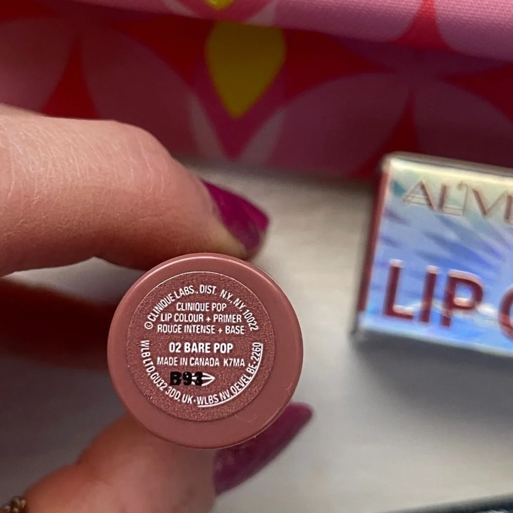 Colorful Clinique Makeup bag with new Clinique products